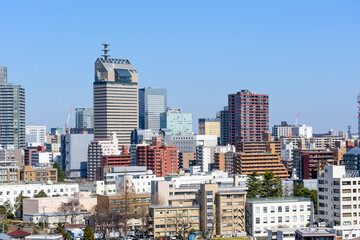 Fototapeta premium 愛宕神社より仙台市内を展望する