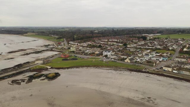 Ballywalter beach and village in Northern Ireland