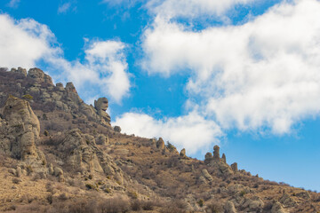 Mount Demerdzhi, the valley of ghosts in the Crimea