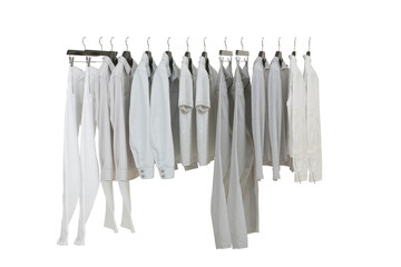 Elegant and trendy men's clothes hangingb