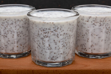 Diet Smoothie with chia seeds.