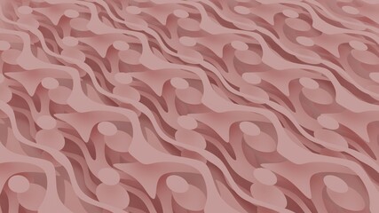 3D layers of red, abstract background