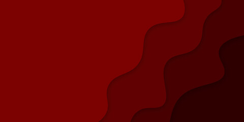 Abstract modern concept of red paper art style, banner