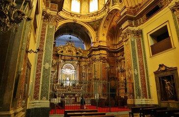 Fototapeta premium Napoli - Interno della Chiesa di San Giuseppe dei Ruffi