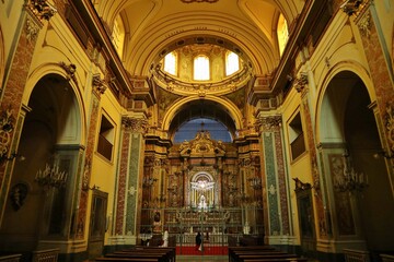 Fototapeta na wymiar Napoli - Interno della Chiesa San Giuseppe dei Ruffi
