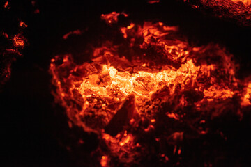 Fototapeta na wymiar Fire closeup. Flame texture. Abstract burning blaze flames. Fire background.