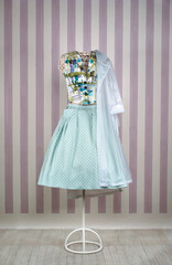 Fashionable winter and autumn women clothes. Studio shoot