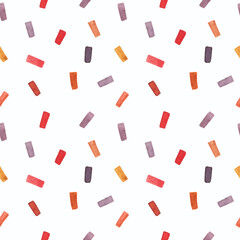Abstract pattern on white background with confetti