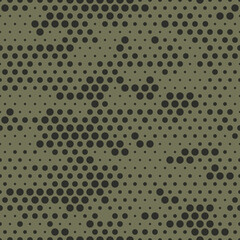 Camouflage geometric seamless pattern. Abstract camo. Military texture. Print on fabric on clothes. For hunting and fishing. Template. Vector illustration