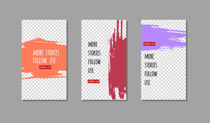 Color ink brush stroke on white background.