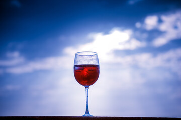 glass of red wine
