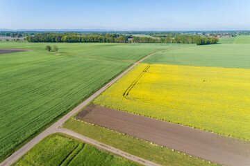 Obraz premium Landschaft in Deutschland aus der Luft