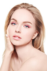 Fototapeta premium beautiful girl with clean skin