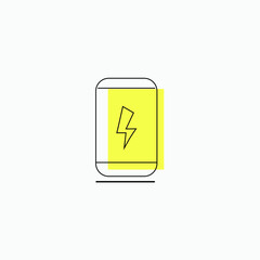 Fast Charging Phone vector Illustration