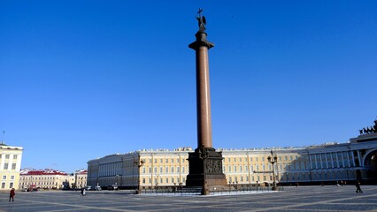 Alexander Column, Palace Square, Saint Petersburg, Russia
