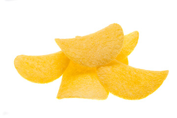 potato chips isolated
