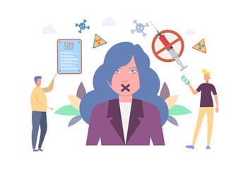 No vaccinations. Stop the vaccine. Side effects, illness or death from the injection. People are against violent vaccination. The growth of the sick. Poison or poison.