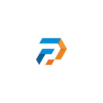 FP Logo Design stock vector, Initial FP Letter Linked Logo. Creative Letter FP Modern Business Logo Vector Template. FP Logo Design — Stock Vector Image