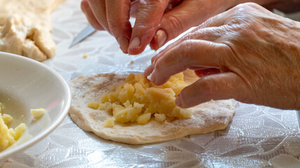 fried country pies. rustic cuisine. make pies © denis