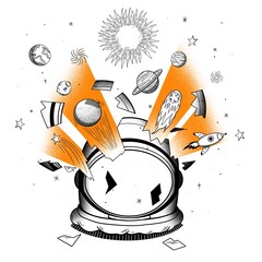 Casco de astronauta © lorena