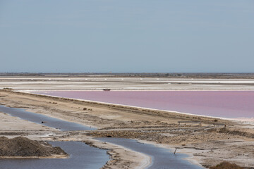 Saltwork in the camrgue in France, Europe