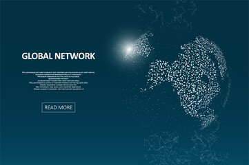 Technology image of globe