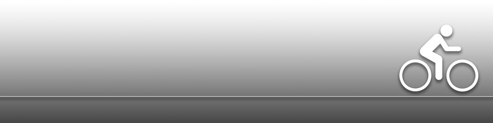 Symbol eines Fahrradfahrers grauen Hintergrund