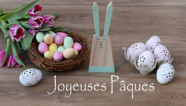 Carte de P&acirc;ques Joyeuses P&acirc;ques