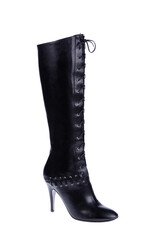Fashionable women boots for all seasons. Studio shoot