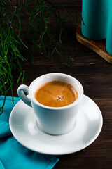 White cup of coffee, Free copy space