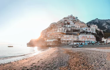 Acrylic prints Positano beach, Amalfi Coast, Italy sunset at the beach in Positano - Italy