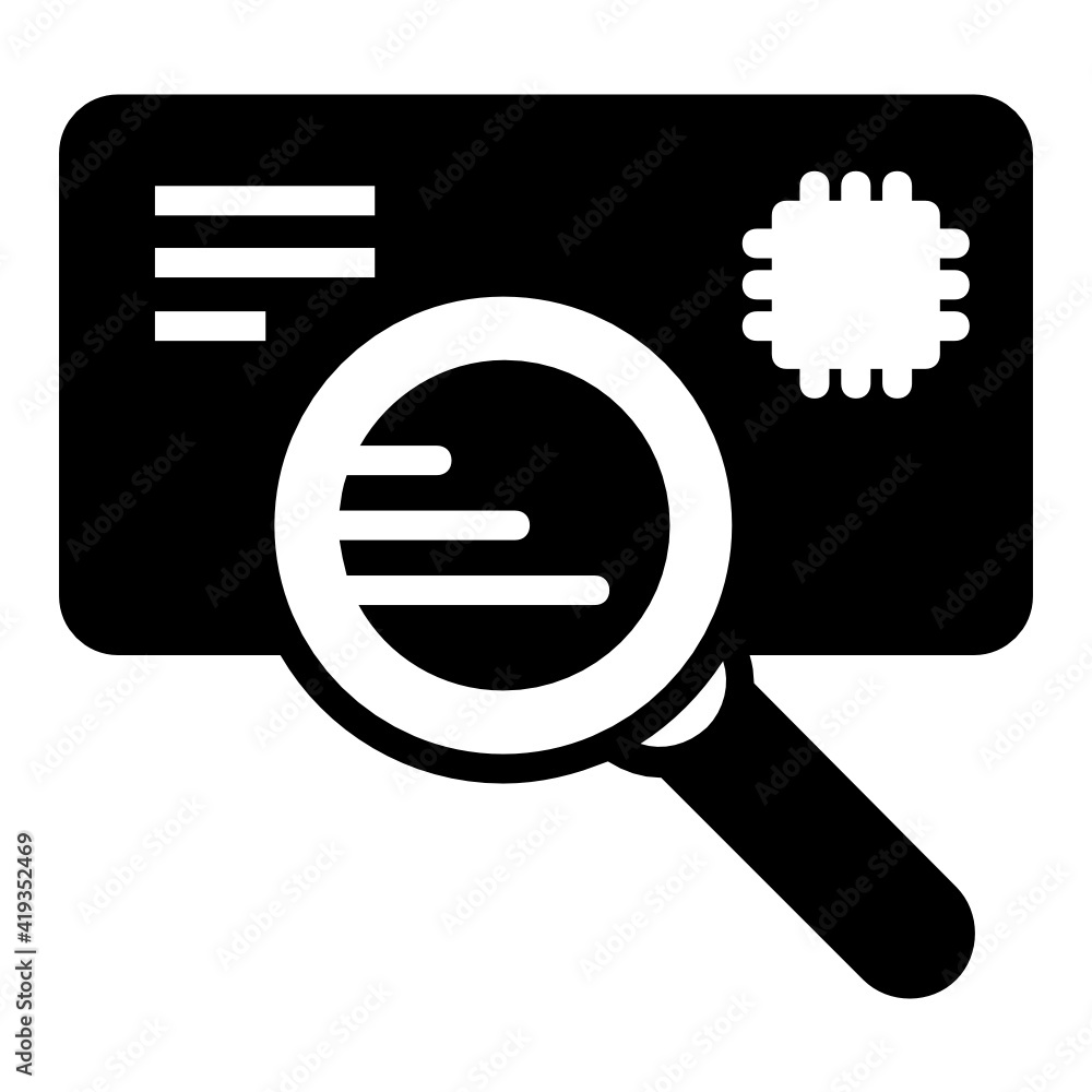 Poster address scan using soft tag concept vector line icon design, postal service symbol, physically trans
