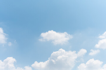 Fototapeta premium blue sky background with white clouds