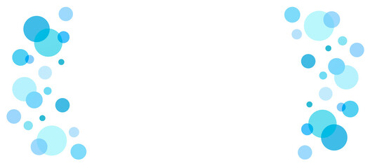 水が弾けたような泡のフレーム