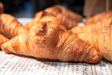 Fresh fragrant bread on the table