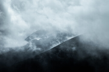 fog in the mountains