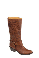 Fashionable women boots for all seasons. Studio shoot