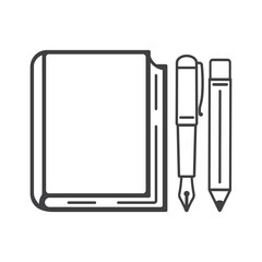 Note Book outline icon. linear style sign for mobile concept and web design. Diary simple line vector icon.