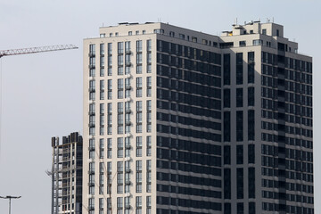Obraz premium new multi-storey buildings in the city