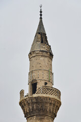 City of Aleppo and destroyed building in Syria
