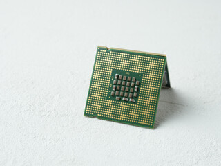 Central processor on white background.