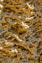 Travertine stone on the Sopotnica waterfall, near Prijepolje, Serbia