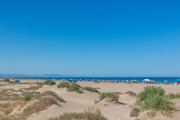 Almarda beach near the village of sagunt, Costa Blanca, spain