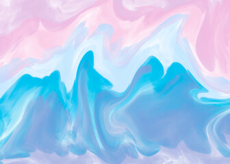 abstract blue and pink background with waves