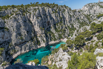 Beautiful bay in the calanque, France, Europe