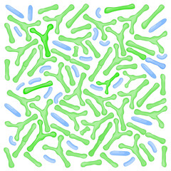 Probiotic background. seamless pattern