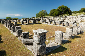 Ancient Cassope, the Katagogeion building, a public construction probably functioned as an ancient...