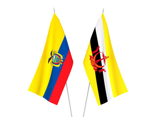 Ecuador and Brunei flags