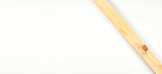 Wooden bars. Frame. On a white background