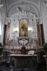 Fototapeta na wymiar Napoli - Cappella di Sant'Aniello nella Chiesa di Santa Maria di Costantinopoli